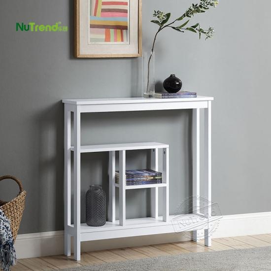 modern extra narrow wood sofa foyer console table  factory Supplier
