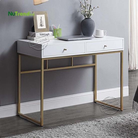 White Gold Desk table manufacturer in China		